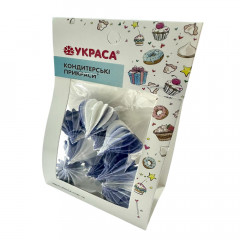 Безе однотонное нежно-синее d 25 мм 9 шт Украса