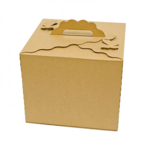 Коробка для торта Метелики Крафт 30х30х25 см