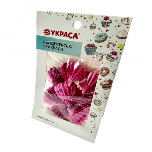 Безе однотонное фуксия d 25 мм 9 шт Украса