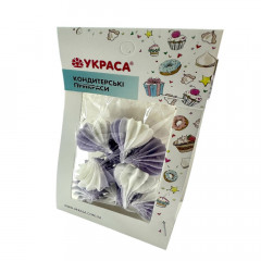 Безе однотонное нежно-лавандовое d 25 мм 9 шт Украса