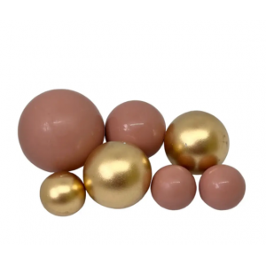 Шоколадні Сфери Бежево-Золоті 7 шт