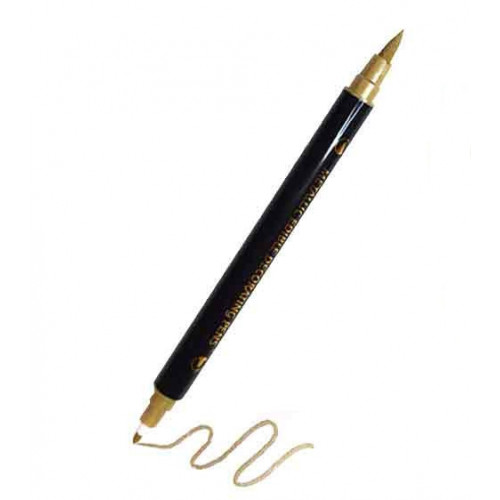 Маркер пищевой двусторонний металлик золотой