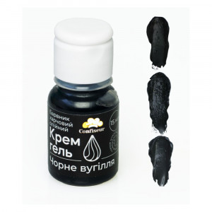 Краситель гелевый жирорастворимый Черный уголь Confiseur 15 г