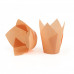 Бумажные формы для кексов Тюльпан 50*80 мм, светло-коричневые