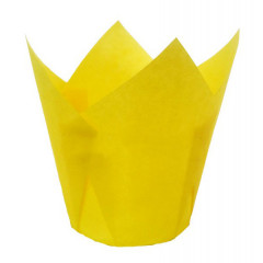 Форми паперові для кексів Тюльпан, жовті