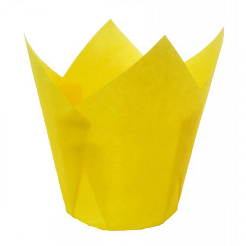 паперові Форми для кексів Тюльпан, жовті