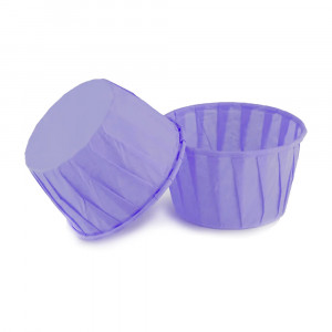Формы бумажные для кексов с бортиком фиолетовые 50х40 мм 25 шт
