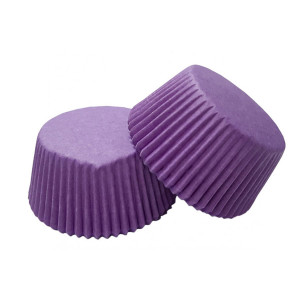 Формы бумажные для кексов фиолетовые, 50*30 мм