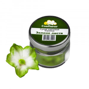 Сухой порошковый краситель жирорастворимый Зеленая листва Confiseur 4 г