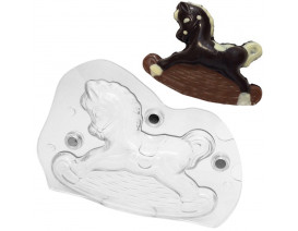 Молд для шоколада 3D Лошадка-качалка