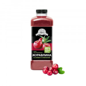 Клюква пюре пастеризованное 10% сахара Fruity Land 1 кг