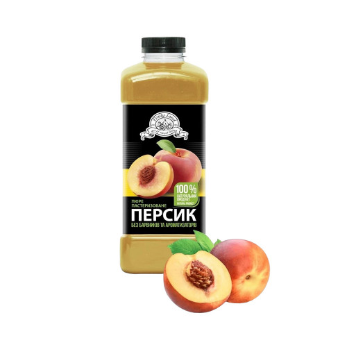 Персик пюре пастеризованное 10% сахара Fruity Land 1 кг