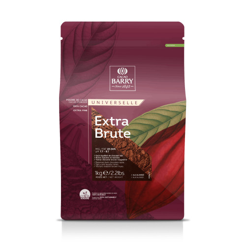 Какао-порошок алкализированный, Extra-brut Cacao Barry, 1 кг