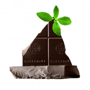 Шоколад темный Barry Callebaut без сахара с диетическим волокном и Стевией 83,9%, Бельгия, 500 г
