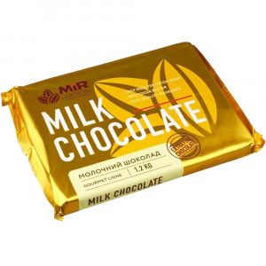 Шоколад молочний Mir Chocolate 28%, плитка, 1,2кг
