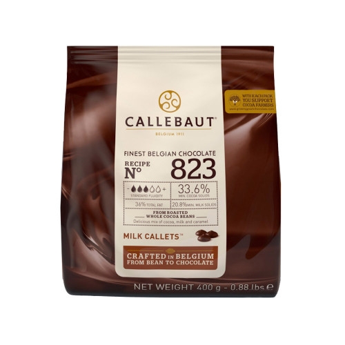 Шоколад молочный Barry Callebaut 33.6%, Бельгия, 400 г