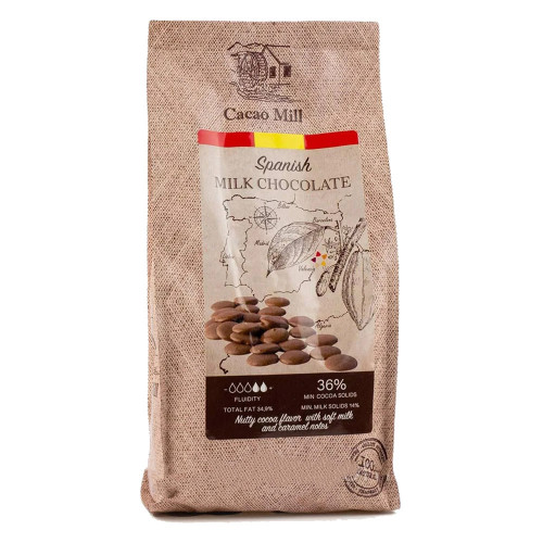 Шоколад молочний Natra Cacao 36% Іспанія 1 кг