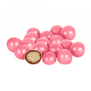 Бисквитные шарики в шоколаде 15мм Розовые, 50г
