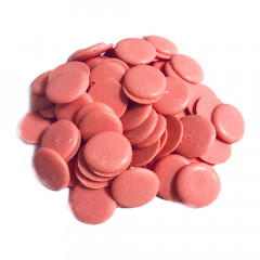 Диски шоколадные розовые Клубничные 250 г