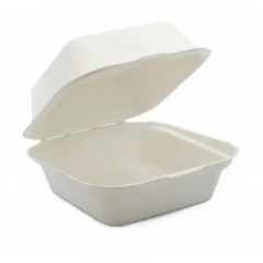 Коробка для бенто-торта белая с широким дном 17х17х9 см