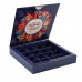 Коробка для 16 конфет Новогодние игрушки 18.5х18.5х3 см