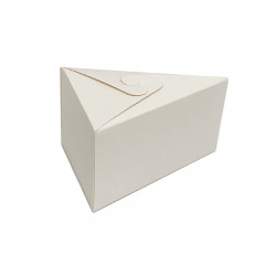 Коробка для кусочка торта Белая 15х11х9 см