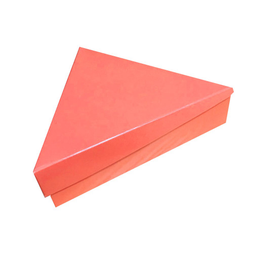 Коробка для конфет треугольная, коралловая