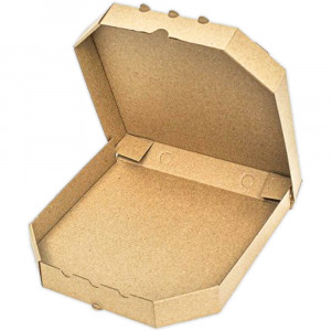Коробка для пиццы и пирогов бурая, 300*300*35 мм