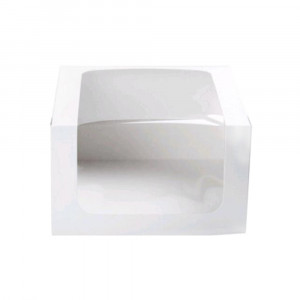 Коробка для торта с окошком 25х25х20 см