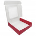 Коробка для пряників з віконцем Рожеві сердечки, 15x15x3,5см 