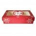 Коробка для десертів 11,5*20,5*5 см, Новорічна Червона