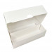 Коробка для макарон з віконцем та перегородкою біла 120х200х60 мм