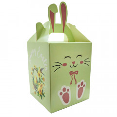 Коробка для пасхи Ушко Салатовая 12х12х15 см