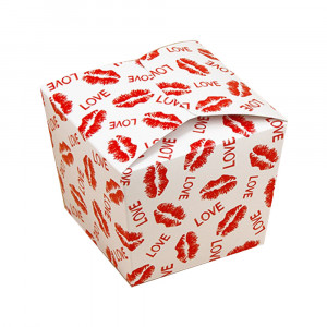 Коробка для цукерок японська Kiss Love 100х120х100 мм