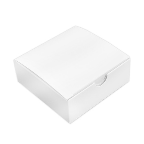 Коробка для цукерок біла Міні 83х83х30 мм