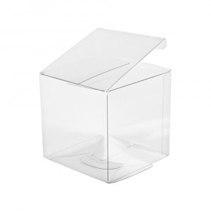 Коробка прозрачная пластиковая 10х10х10 см