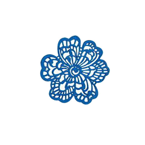 Мереживо з айсинга Квітка №661, синій
