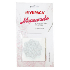 Кружево из айсинга Снежинка №671 белое