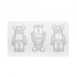 Молд для шоколаду Ведмедики Bearbrick 3 шт