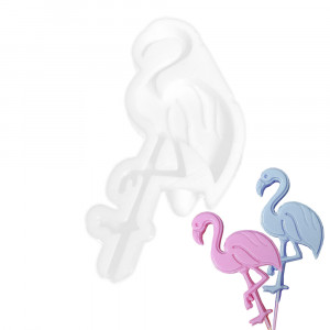 Силиконовый молд для леденцов Фламинго