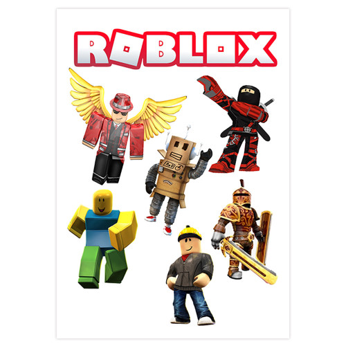 Вафельная картинка герои Roblox