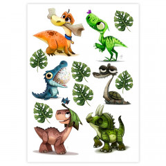 Вафельна картинка Динозаврики 1