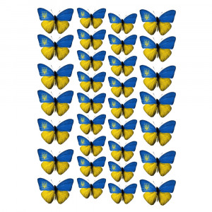 Вафельная картинка Бабочки UA
