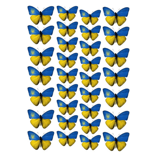Вафельна картинка Метелики UA