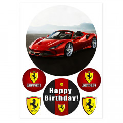 Вафельная картинка Ferrari