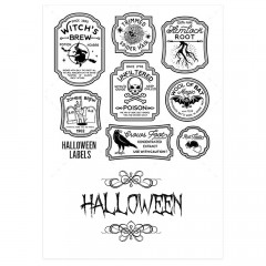 Вафельна картинка Halloween Labels