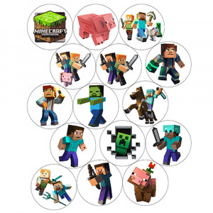 Вафельная картинка на капкейки Minecraft 