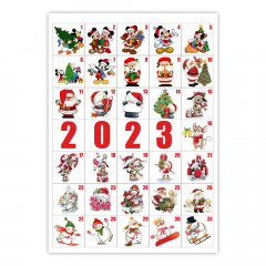 Вафельная картинка Новогодний календарь 