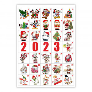 Вафельна картинка Новорічний календар 