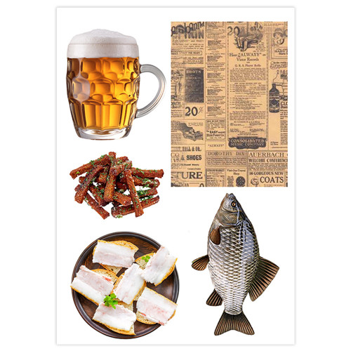 Вафельна картинка Пиво з рибкою